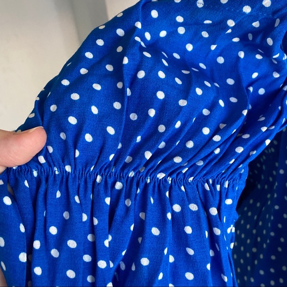 Zara Off The Shoulder Polka Dot Top M - Picture 8 of 15